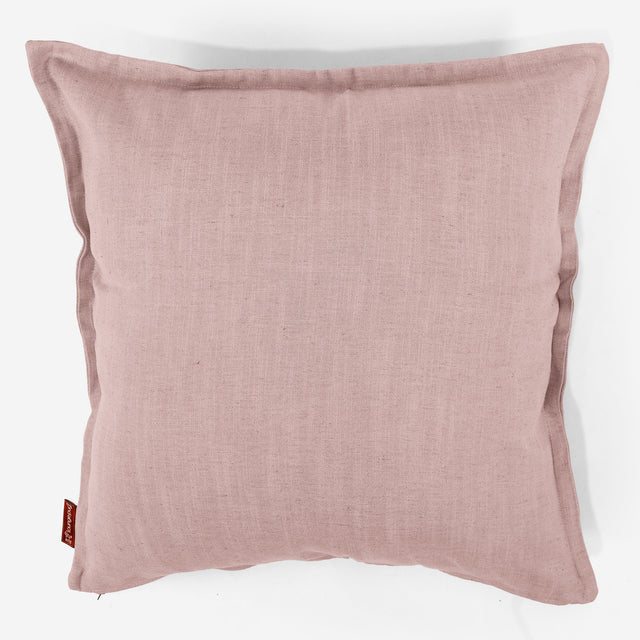 Poszewka na poduszkę ozdobna XL 70 x 70cm - Faktura lnu Róża 01
