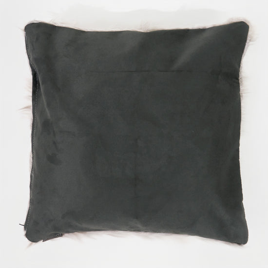 Poszewka na poduszkę ozdobna XL 70 x 70cm - Mongolskie Sztuczne Futro Szarość 02