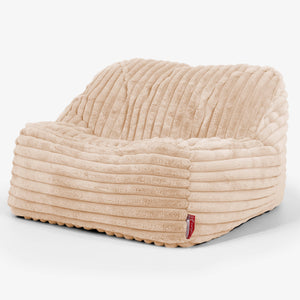 Pufa fotel Sloucher - Sztruks ultra plusz Brzoskwinia