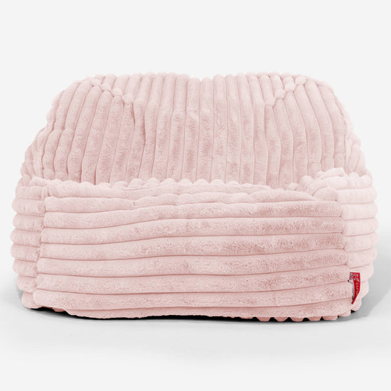 Pufa fotel Sloucher - Sztruks ultra plusz Łosoś 02