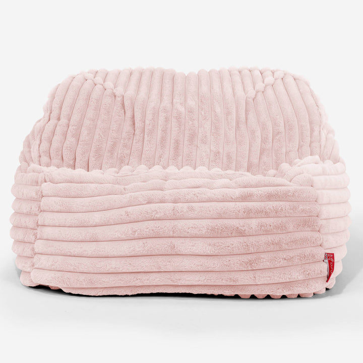 Pufa fotel Sloucher - Sztruks ultra plusz Łosoś 02