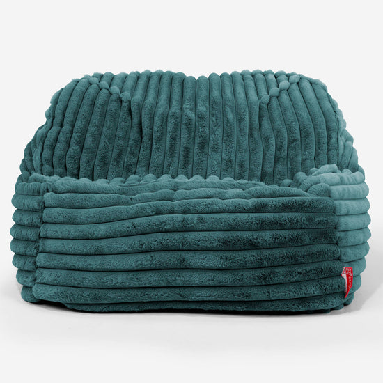 Pufa fotel Sloucher - Sztruks ultra plusz Turkus 02