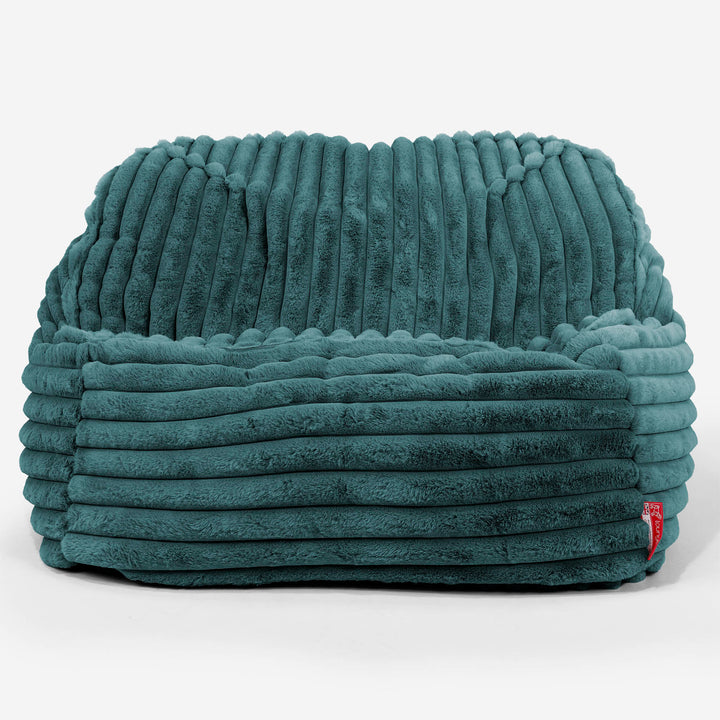Pufa fotel Sloucher - Sztruks ultra plusz Turkus 02