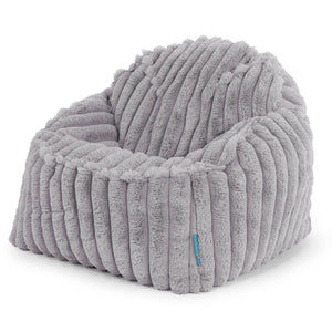 Pufa Sloucher dla dzieci 2-6 lat - Sztruks ultra plusz Szarość