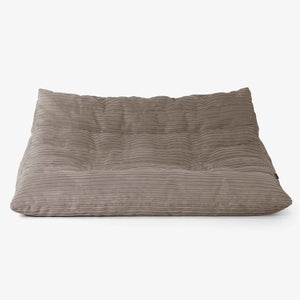 Pufa sofa podłogowa Noah - Klasyczny sztruks Beżowa szarość