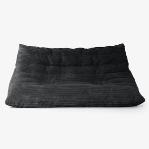 Pufa sofa podłogowa Noah - Klasyczny sztruks Czerń