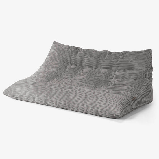 Pufa sofa podłogowa Noah - Klasyczny sztruks Grafit szarość 02