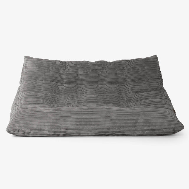 Pufa sofa podłogowa Noah - Klasyczny sztruks Grafit szarość 01