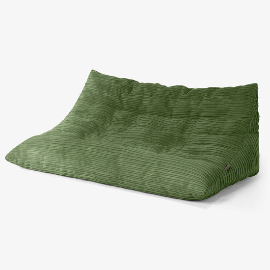 Pufa sofa podłogowa Noah - Klasyczny sztruks Leśna zieleń 02