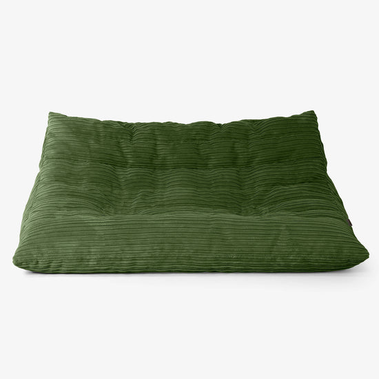 Pufa sofa podłogowa Noah - Klasyczny sztruks Leśna zieleń 01