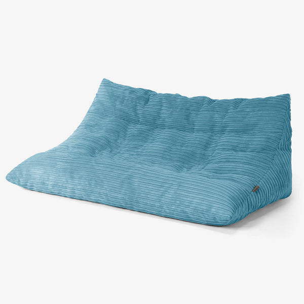 Pufa sofa podłogowa Noah - Klasyczny sztruks Morski błękit 01