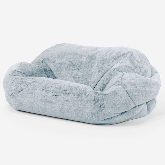 Sofa pufa Sabine Zamienny Pokrowiec - Sztuczne futerko z królika 01