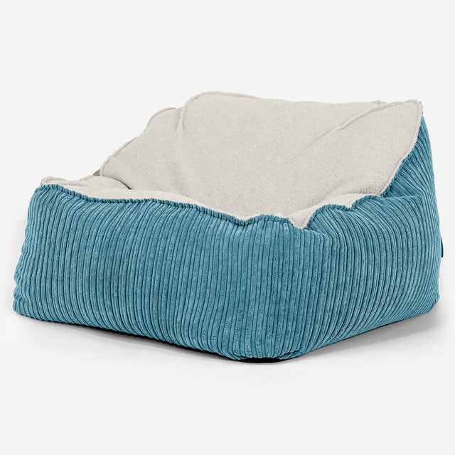 Pufa fotel Sloucher Zamienny Pokrowiec - Boucle & sztruks 01