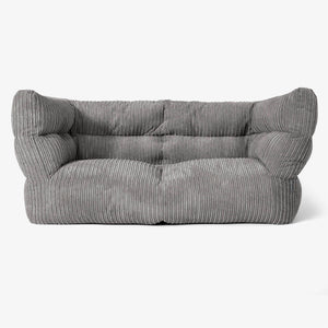 Sofa 2-osobowa pufa Albert 2.0 - Klasyczny sztruks Grafit szarość