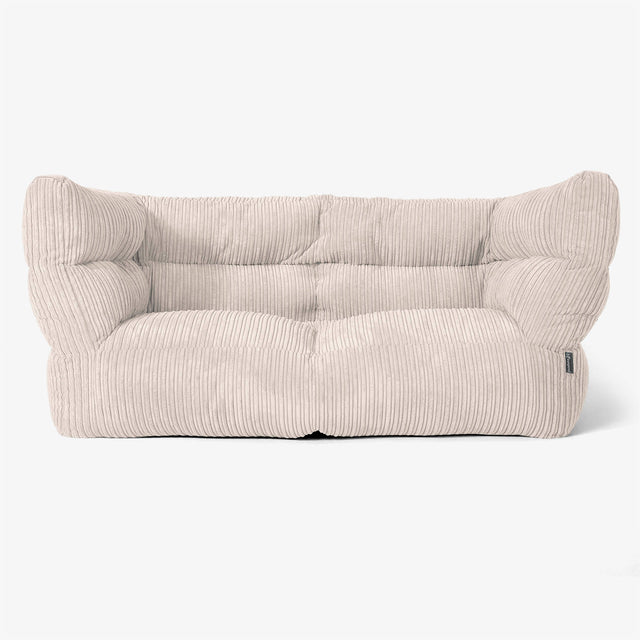 Sofa 2-osobowa pufa Albert 2.0 - Klasyczny sztruks Kość słoniowa 01