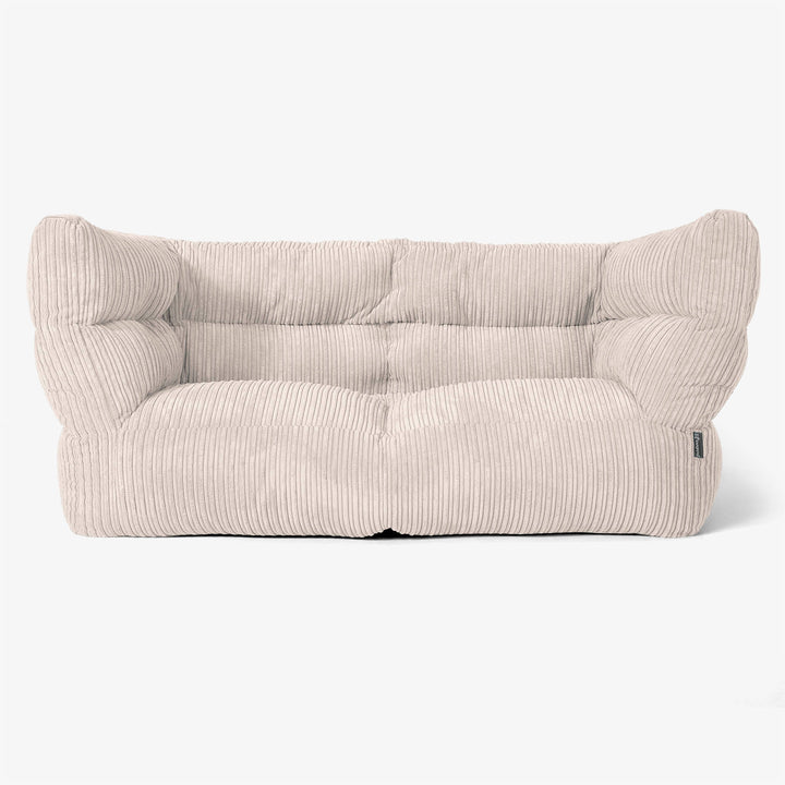 Sofa 2-osobowa pufa Albert 2.0 - Klasyczny sztruks Kość słoniowa 01