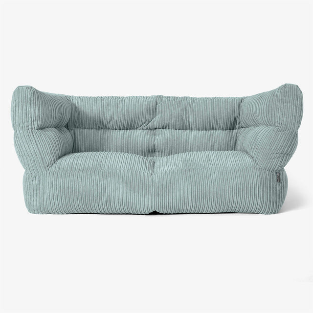 Sofa 2-osobowa pufa Albert 2.0 - Klasyczny sztruks Miętowa Zieleń 01