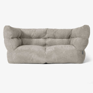 Sofa 2-osobowa pufa Albert 2.0 - Klasyczny sztruks Mysi