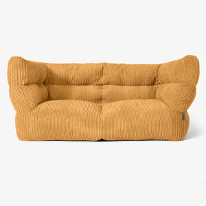 Sofa 2-osobowa pufa Albert 2.0 - Klasyczny sztruks Złoty Miód
