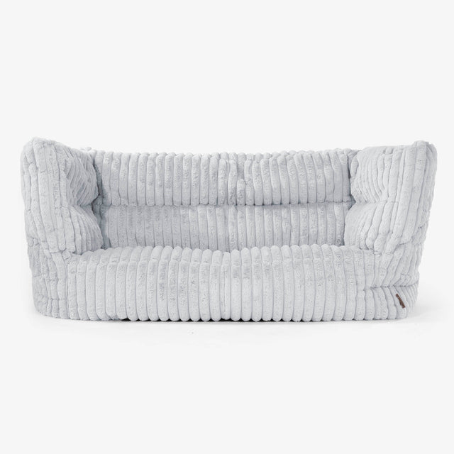 Sofa 2-osobowa pufa Albert 2.0 - Sztruks ultra plusz Kacze jajo niebieskie 01