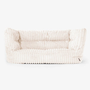 Sofa 2-osobowa pufa Albert 2.0 - Sztruks ultra plusz Śmietanka