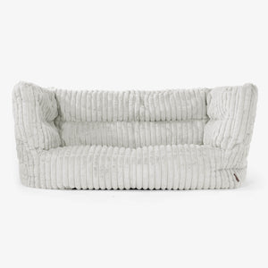 Sofa 2-osobowa pufa Albert 2.0 - Sztruks ultra plusz Szałwiowy zielony