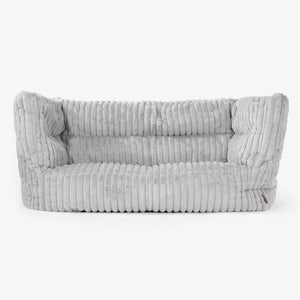 Sofa 2-osobowa pufa Albert 2.0 - Sztruks ultra plusz Szarość
