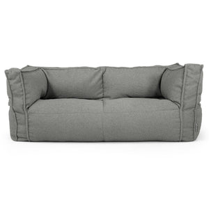 Sofa 2-osobowa pufa Albert - Boucle Szarość