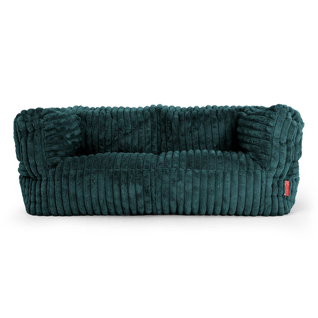 Sofa 2-osobowa pufa Albert - Sztruks ultra plusz Turkus 01
