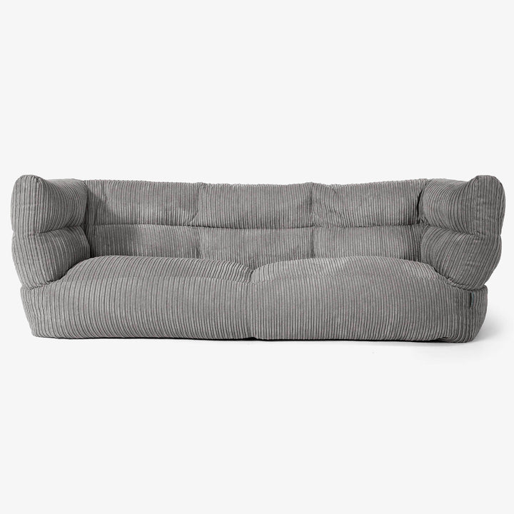 Sofa 3-osobowa pufa Albert 2.0 - Klasyczny sztruks Grafit szarość 01