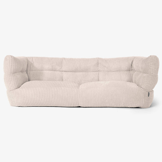 Sofa 3-osobowa pufa Albert 2.0 - Klasyczny sztruks Kość słoniowa 01
