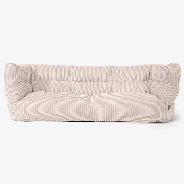 Sofa 3-osobowa pufa Albert 2.0 - Klasyczny sztruks Kość słoniowa 01