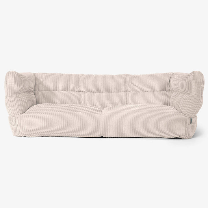 Sofa 3-osobowa pufa Albert 2.0 - Klasyczny sztruks Kość słoniowa 01