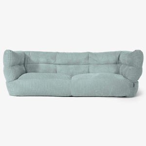 Sofa 3-osobowa pufa Albert 2.0 - Klasyczny sztruks Miętowa Zieleń