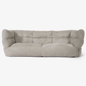 Sofa 3-osobowa pufa Albert 2.0 - Klasyczny sztruks Mysi