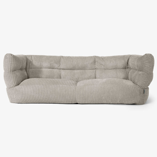Sofa 3-osobowa pufa Albert 2.0 - Klasyczny sztruks Mysi 01