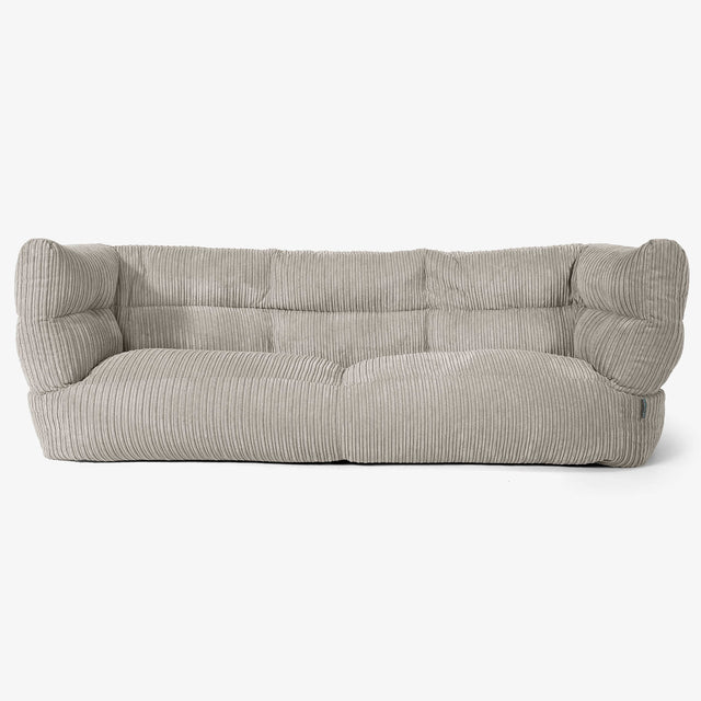 Sofa 3-osobowa pufa Albert 2.0 - Klasyczny sztruks Mysi 01