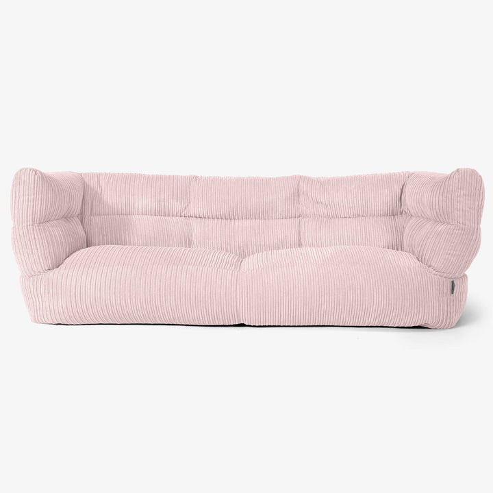 Sofa 3-osobowa pufa Albert 2.0 - Klasyczny sztruks Pudrowy 01