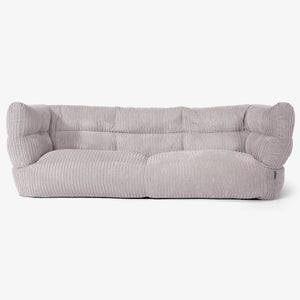 Sofa 3-osobowa pufa Albert 2.0 - Klasyczny sztruks Szarość delfina