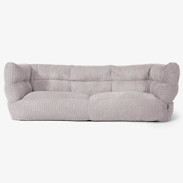 Sofa 3-osobowa pufa Albert 2.0 - Klasyczny sztruks Szarość delfina 01