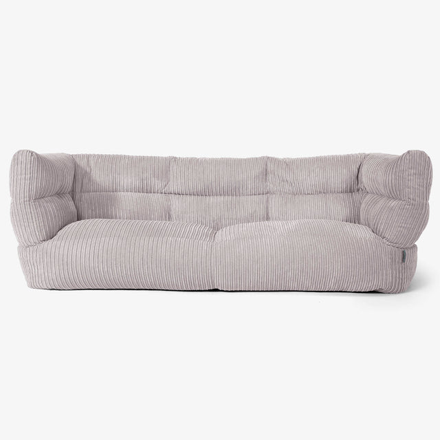 Sofa 3-osobowa pufa Albert 2.0 - Klasyczny sztruks Szarość delfina 01