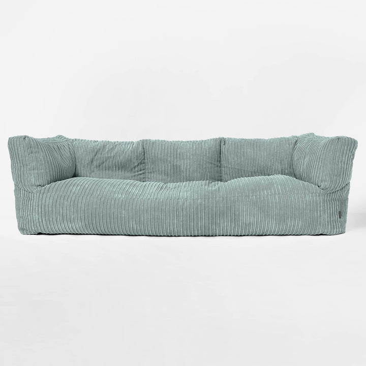 Sofa 3-osobowa pufa Albert - Klasyczny sztruks Miętowa Zieleń 01