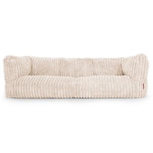 Sofa 3-osobowa pufa Albert - Sztruks ultra plusz Śmietanka