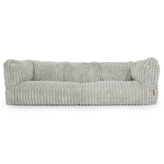 Sofa 3-osobowa pufa Albert - Sztruks ultra plusz Szałwiowy zielony 01