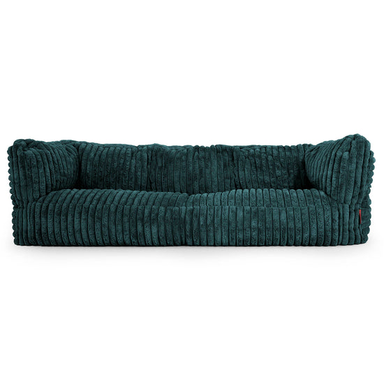 Sofa 3-osobowa pufa Albert - Sztruks ultra plusz Turkus 01
