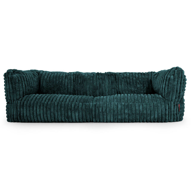 Sofa 3-osobowa pufa Albert - Sztruks ultra plusz Turkus 01