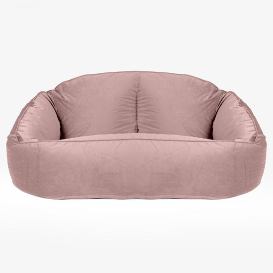 Sofa pufa Bubble - Aksamit Róż 01
