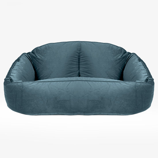 Sofa pufa Bubble - Aksamit Turkus 01