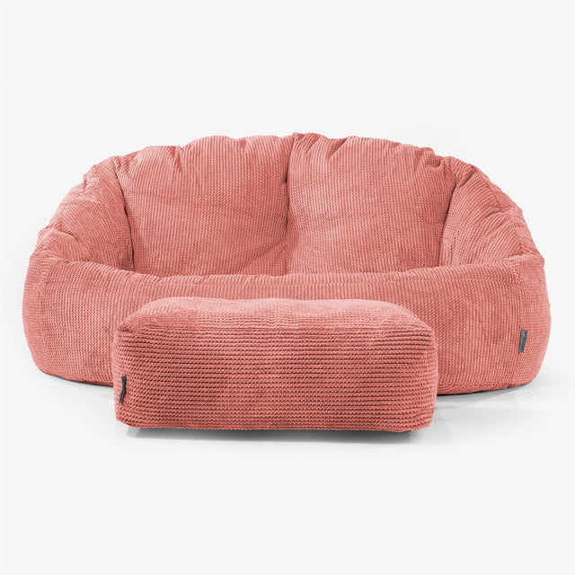 Sofa pufa Bubble - Pom Pom Dyniowy Pomarańczowy 02
