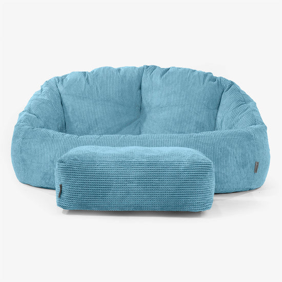 Sofa pufa Bubble - Pom Pom Morski błękit 02